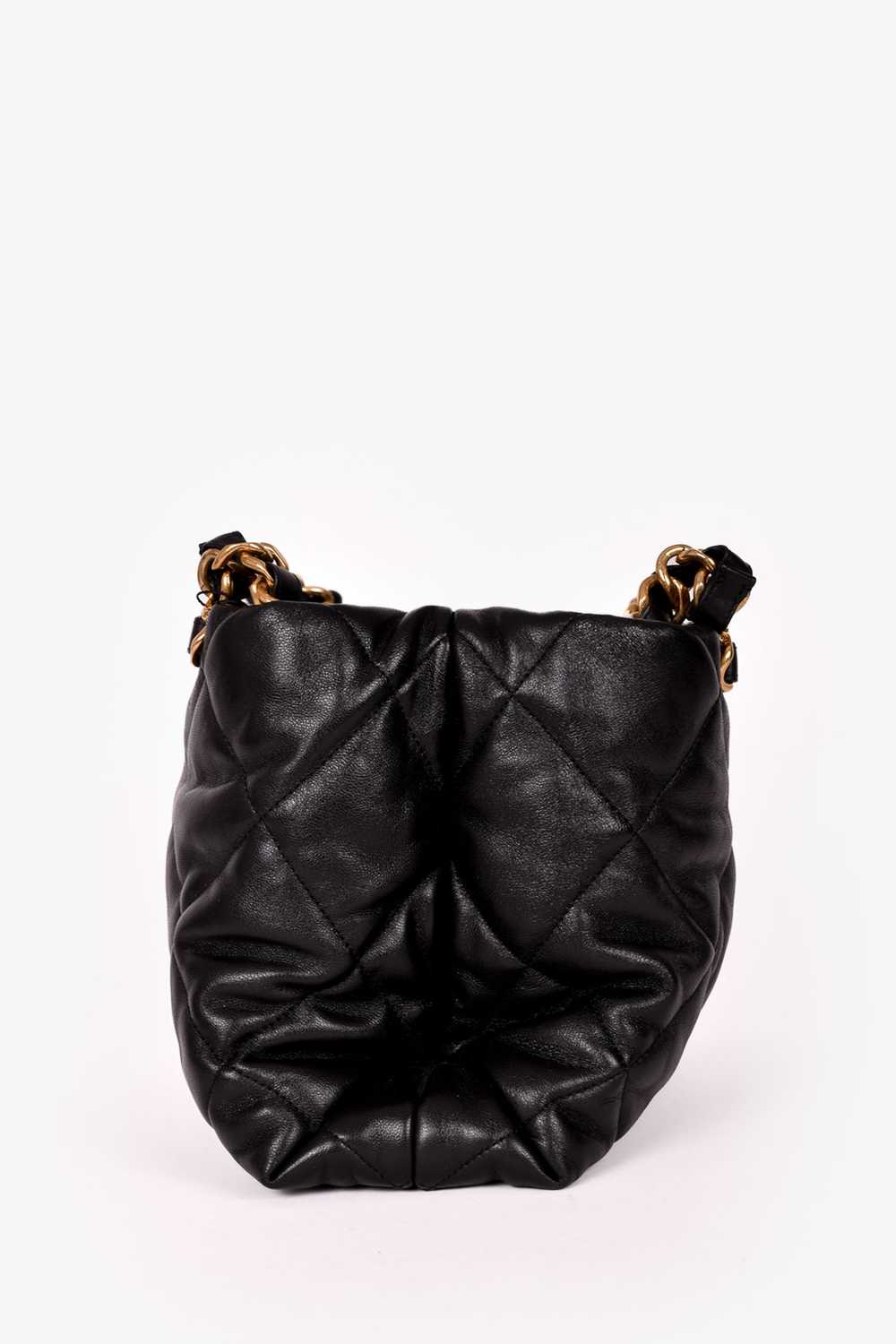 Pre-loved Chanel™ Black Lambskin Quilted Small Sh… - image 11