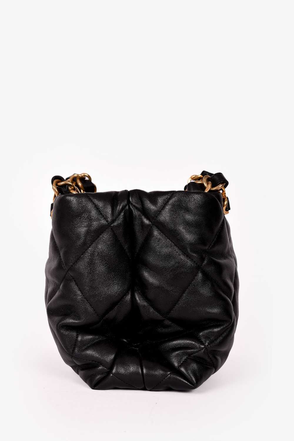Pre-loved Chanel™ Black Lambskin Quilted Small Sh… - image 9