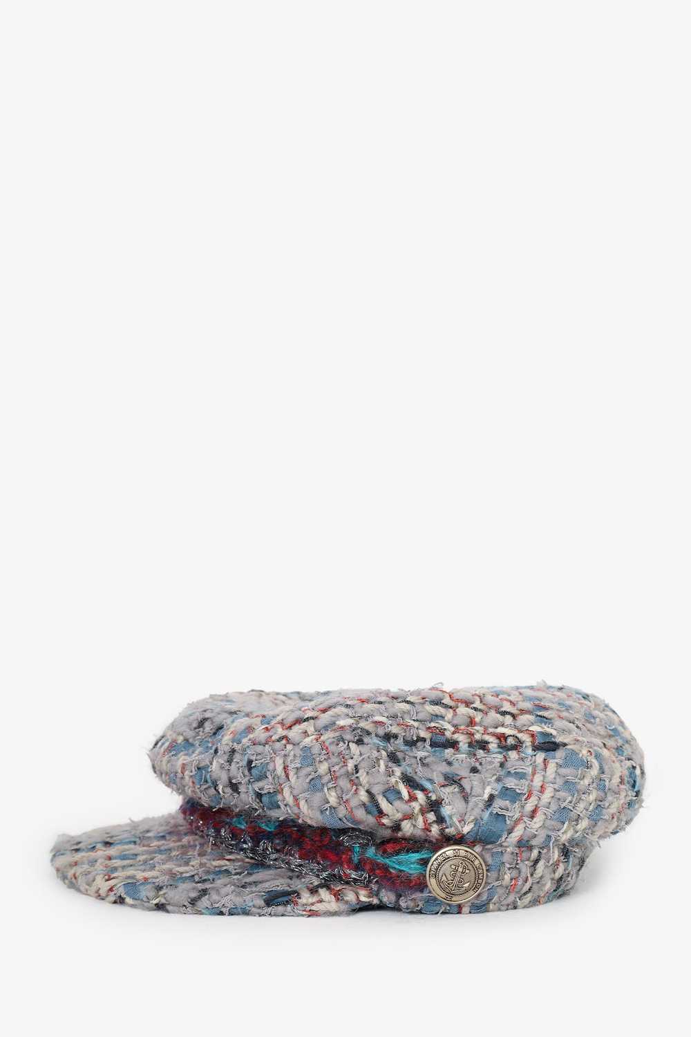 Pre-loved Chanel™ Multicolour Tweed Wool Beret Ha… - image 7