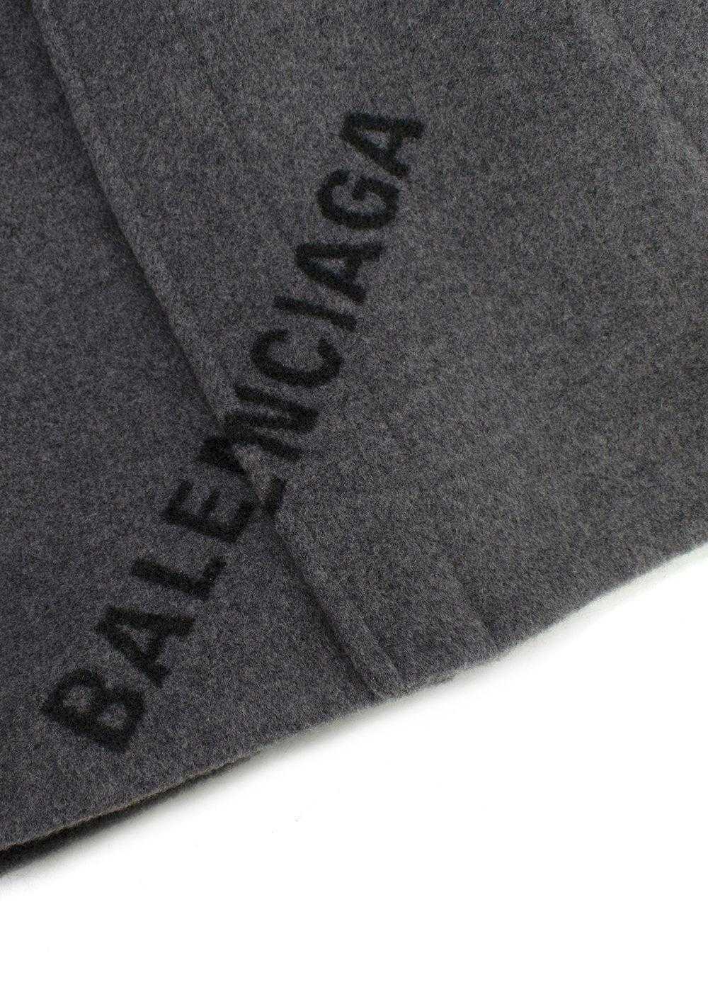 Managed by hewi Balenciaga Grey Logo Jacquard Ove… - image 7