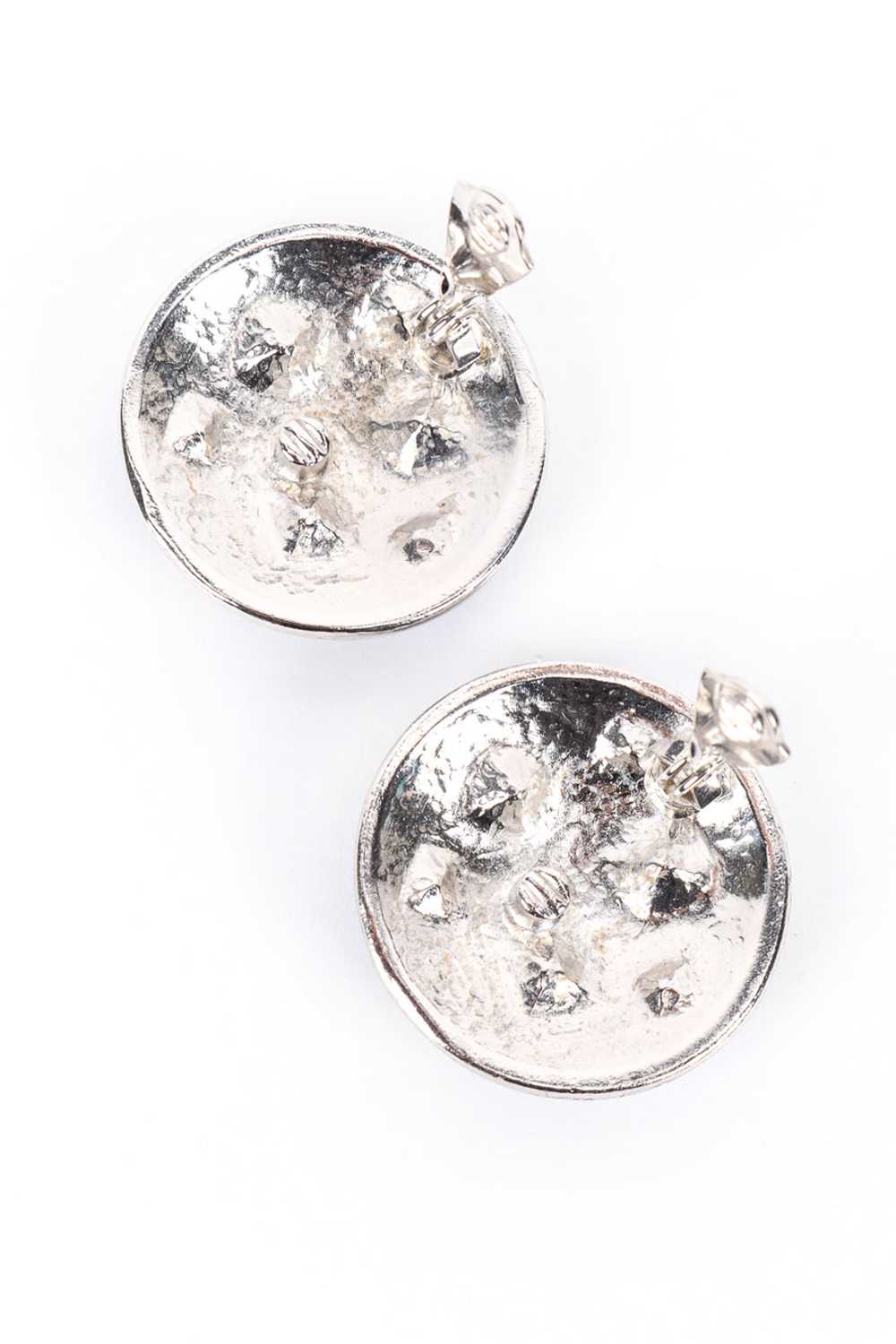 YSL Crystal Gem Button Earrings - image 5