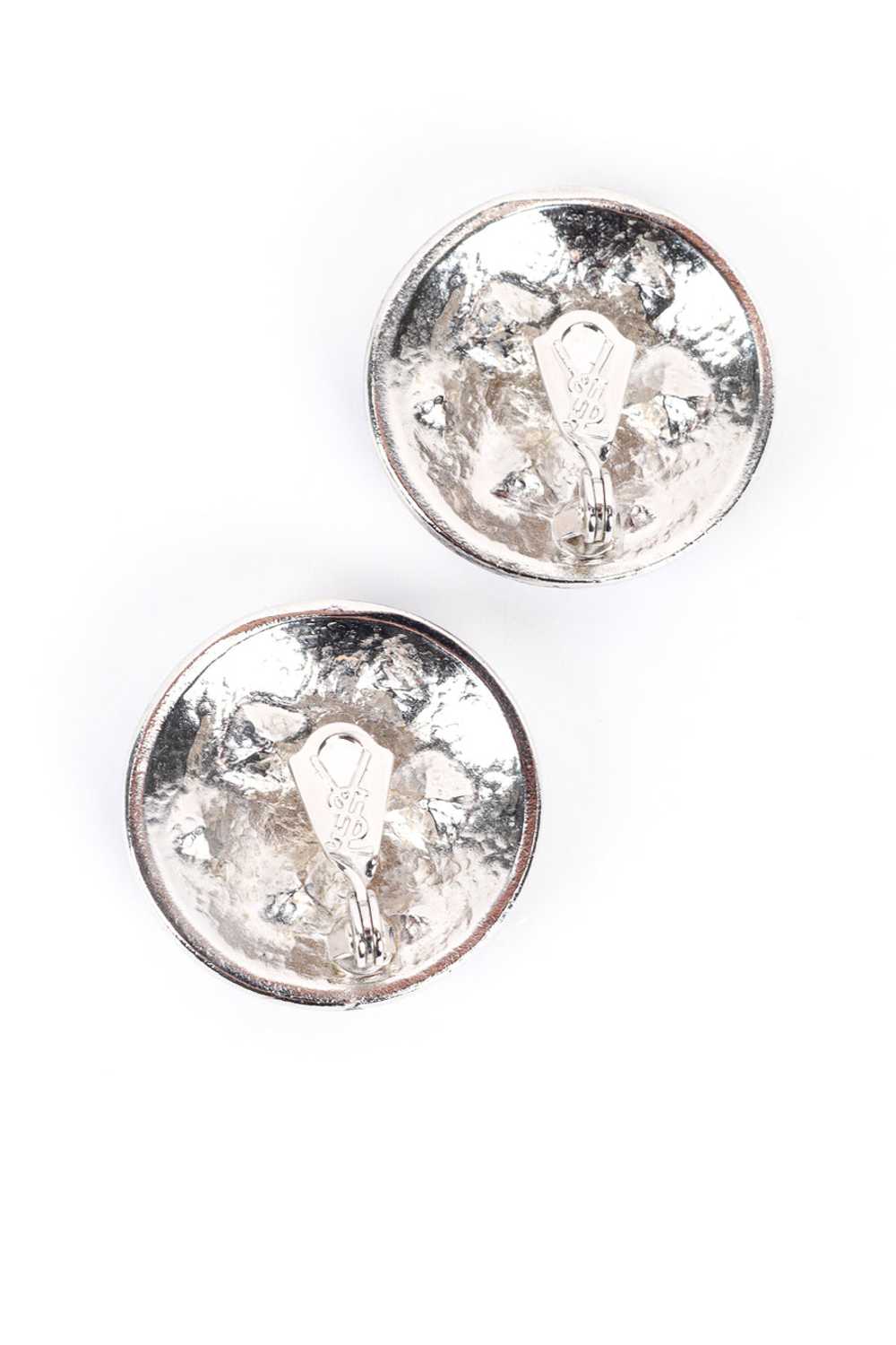 YSL Crystal Gem Button Earrings - image 6