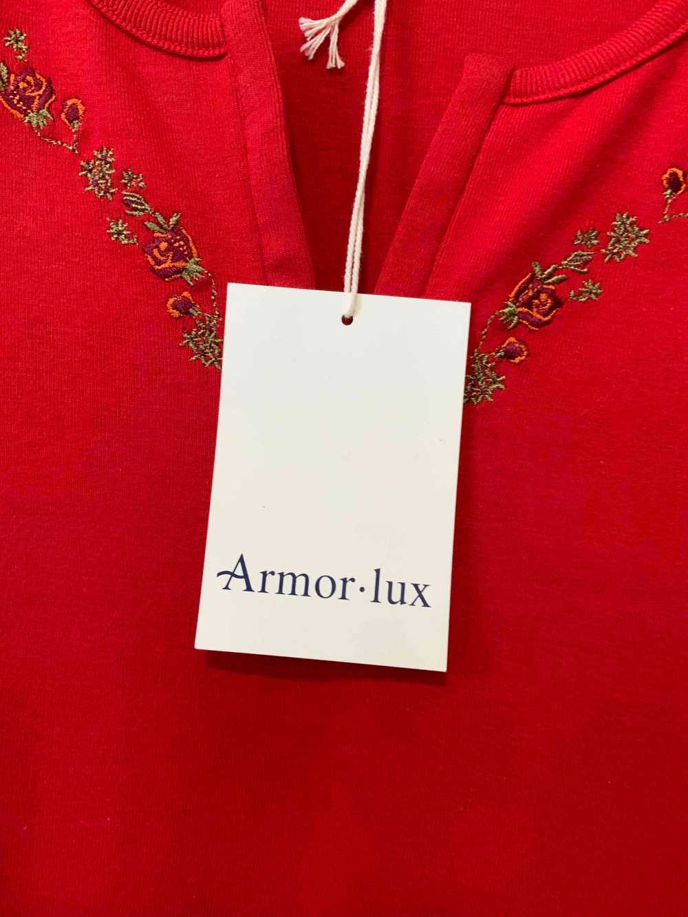 Top Armor Lux - T shirt Embroidered Flowers Armor… - image 4