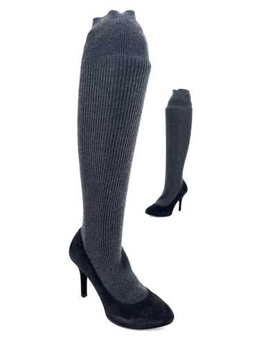 Dolce & Gabbana Suede & Wool Sock Heels - image 1
