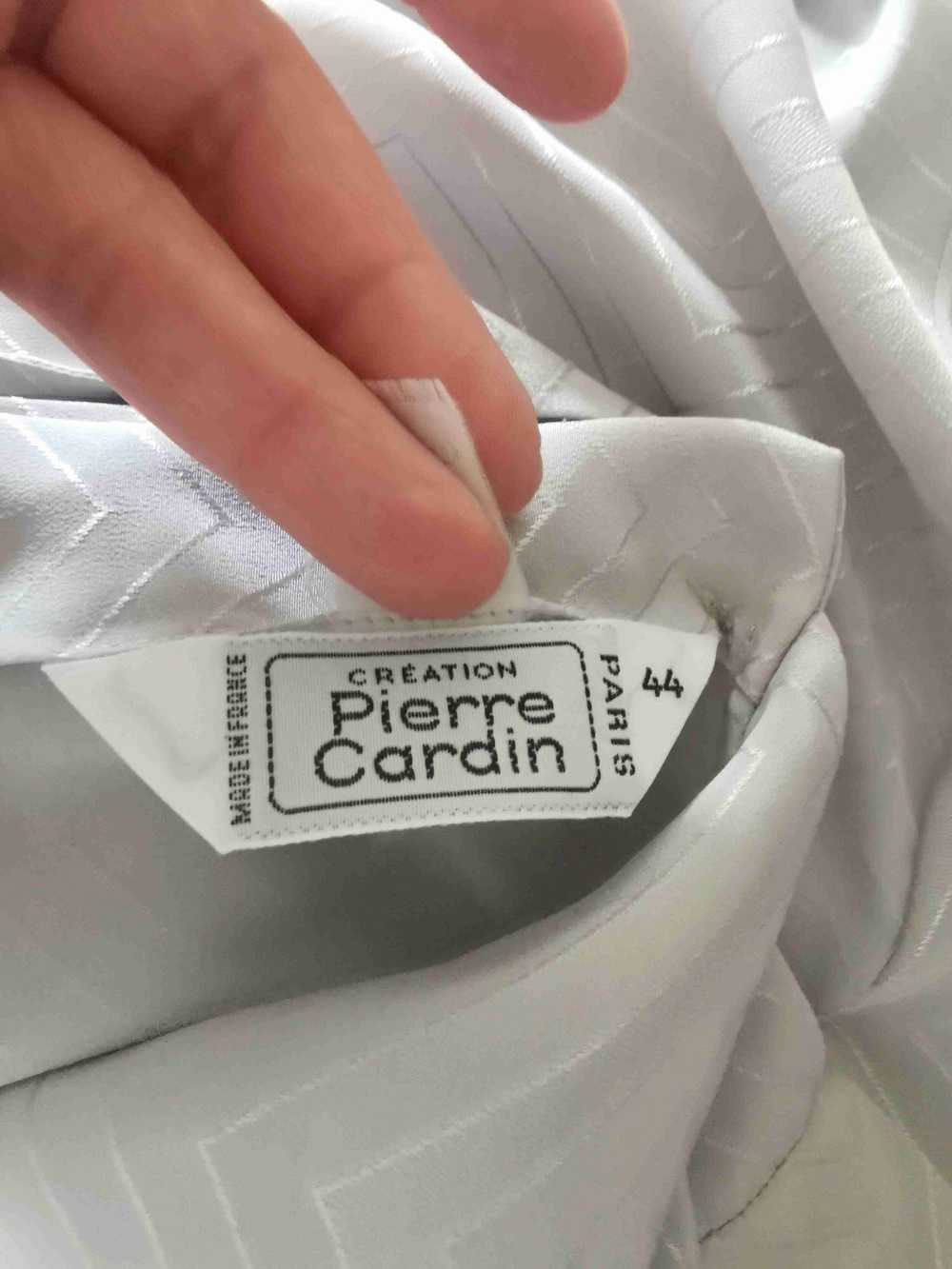 Pierre Cardin blouse - Pierre Cardin pearl gray b… - image 3