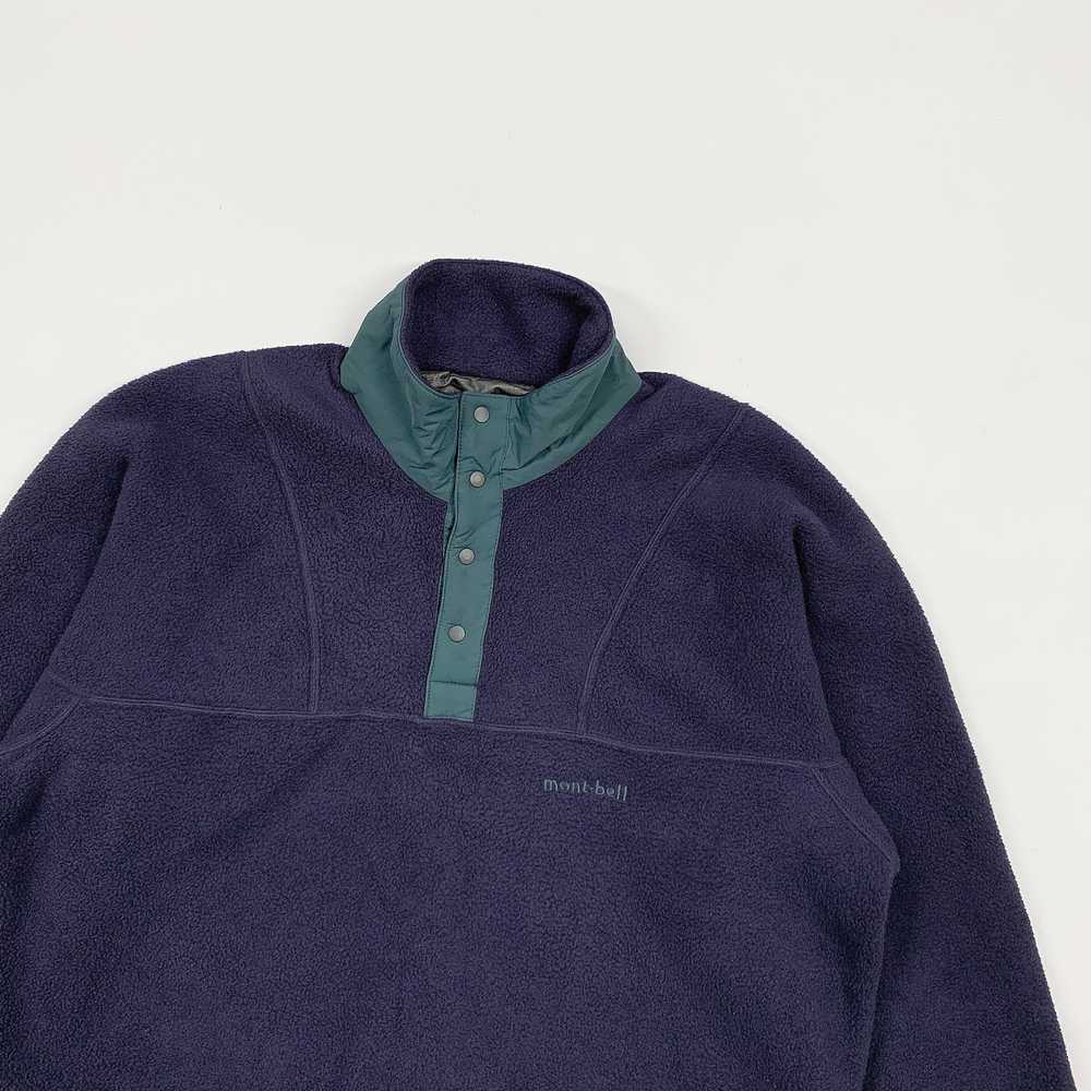 Mont-bell 90s Pullover Fleece Sweater / Jacket (G… - image 3