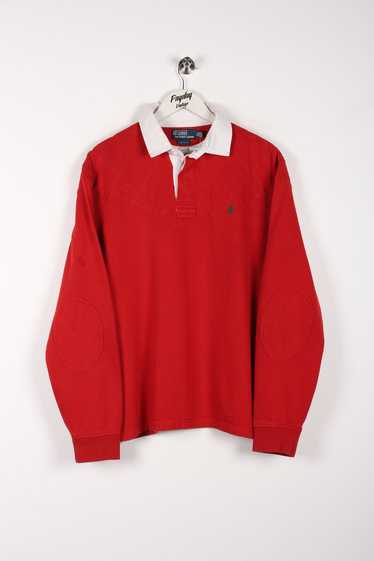 90's Ralph Lauren Rugby Shirt Red XL