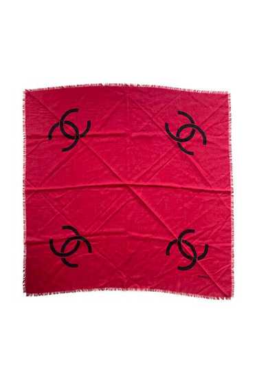 Chanel scarf - *CHANEL scarf in red silk (52%) and