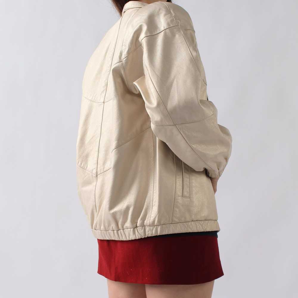 Vintage Pearlescent Leather Jacket - image 2