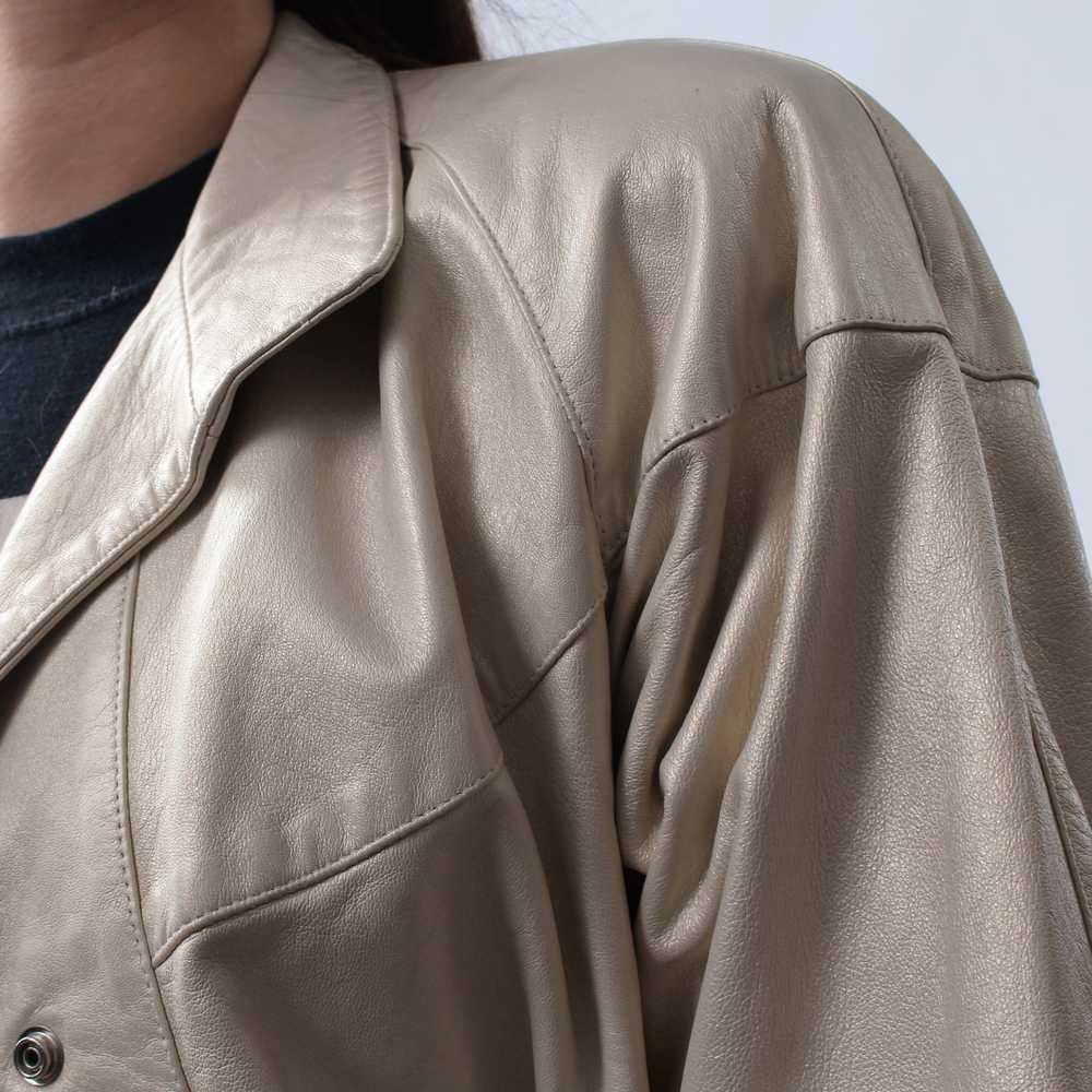 Vintage Pearlescent Leather Jacket - image 6
