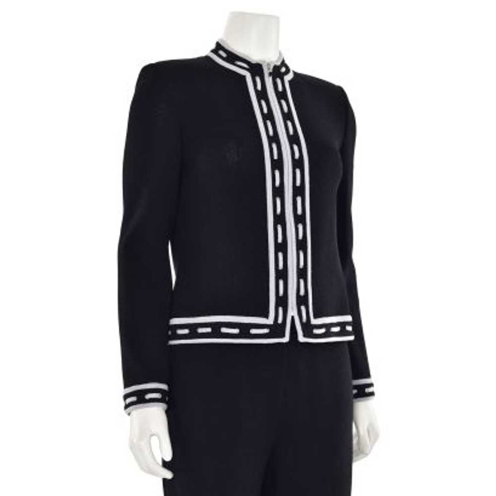 St. John Collection Santana Knit Jacket in Black/… - image 3