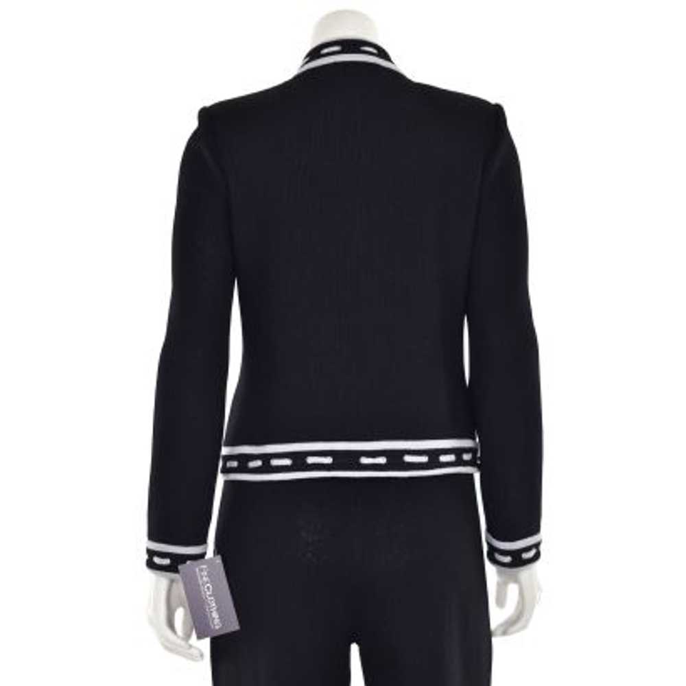 St. John Collection Santana Knit Jacket in Black/… - image 4