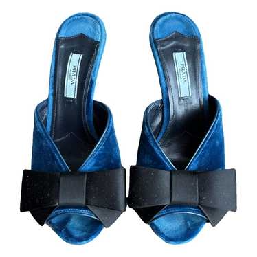 Prada Velvet mules - image 1