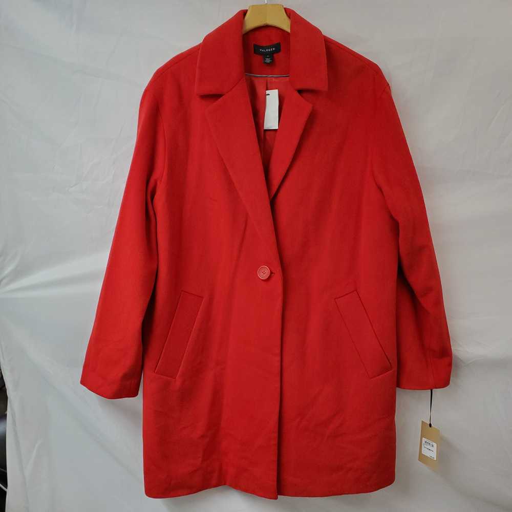 Halogen Red Wool Coat Women's XL NWT - image 1