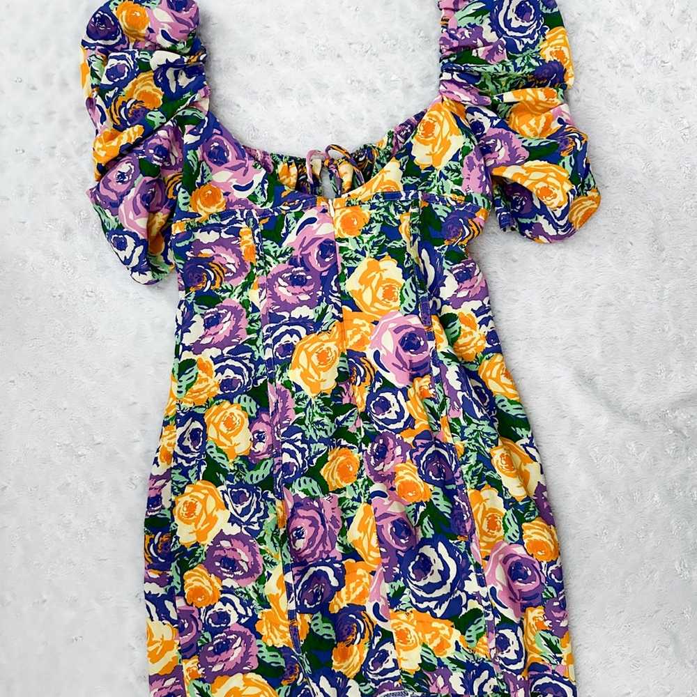 NWT ZARA Corset Style Mini Dress Floral - image 4