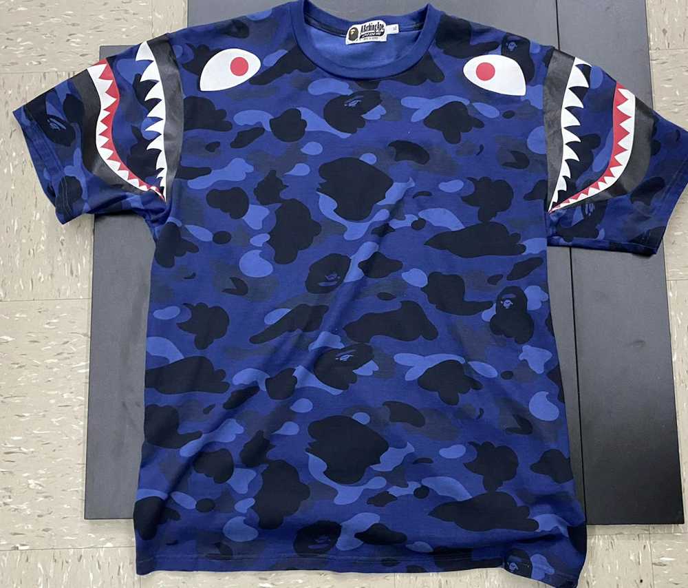 Bape Bape Color Camo Shark Tee - Gem