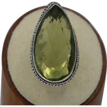 Sterling Silver Prasiolite Ring