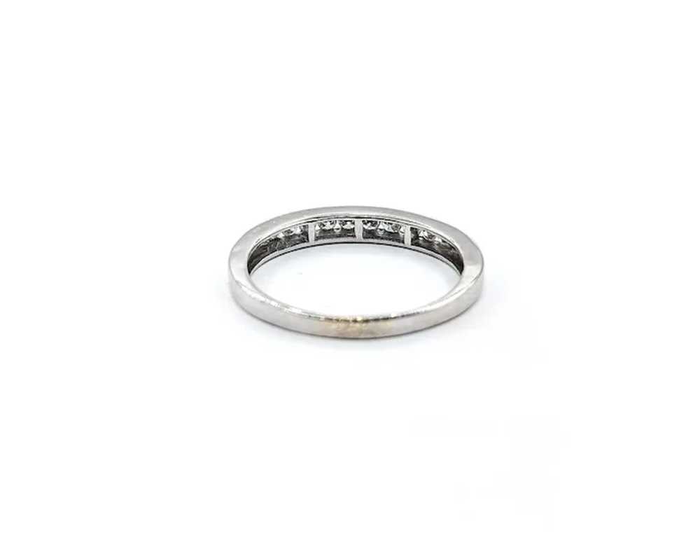 Bridal Channel Set Diamond Ring In White Gold - image 7