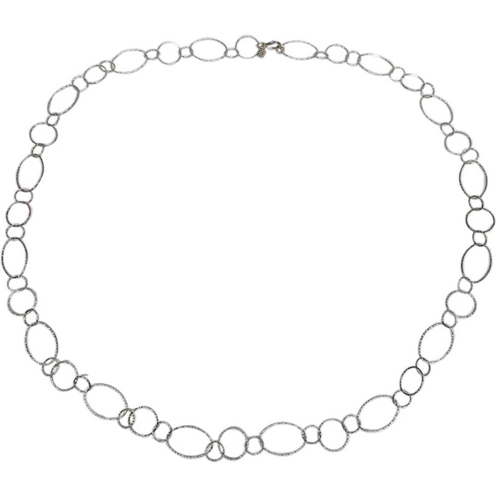 Grace & Heart Sterling Silver Circle and Oval Lin… - image 1