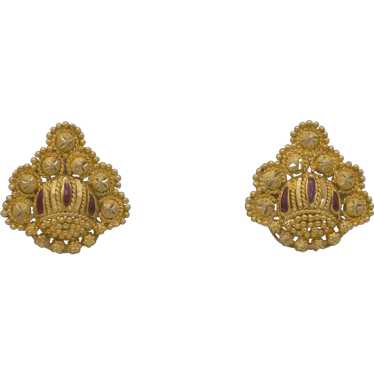 22K Indian Gold Earrings