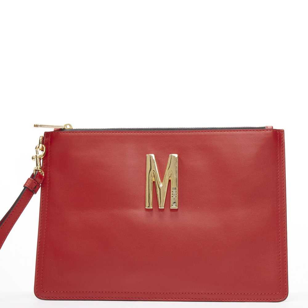 Moschino new MOSCHINO Couture! smooth red leather… - image 1