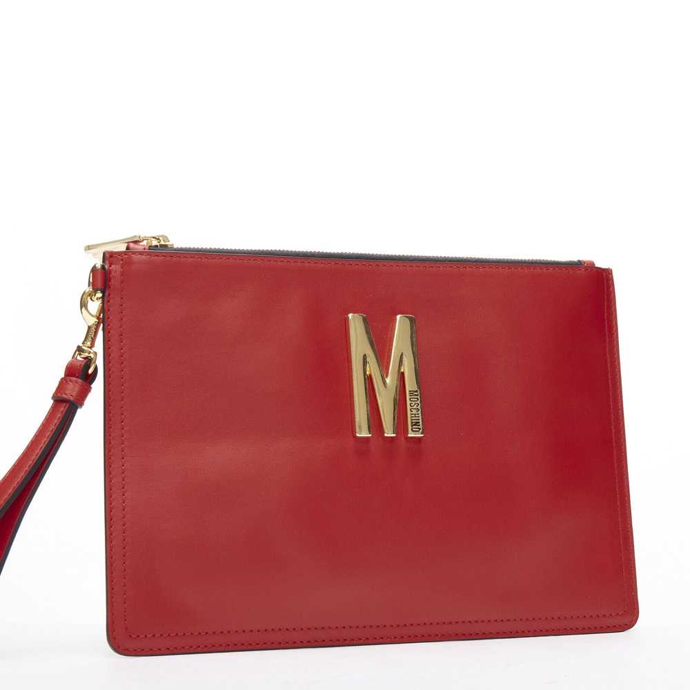 Moschino new MOSCHINO Couture! smooth red leather… - image 3