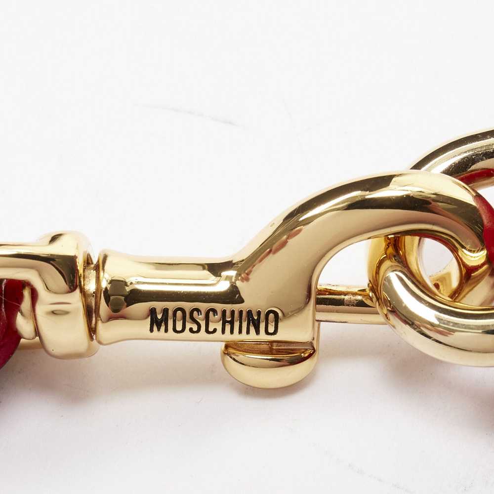Moschino new MOSCHINO Couture! smooth red leather… - image 6