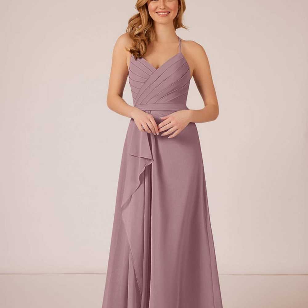 AZAZIE dusty pink maxi bridesmaid formal dress 8 - image 4