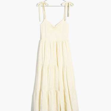 Madewell Eyelet Lucie Tie Strap Dress Large