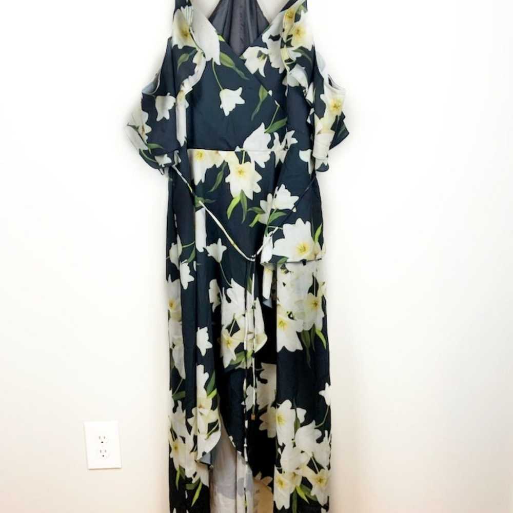 City Chic Black Ruffled Lily Sundress Size 20 - image 1