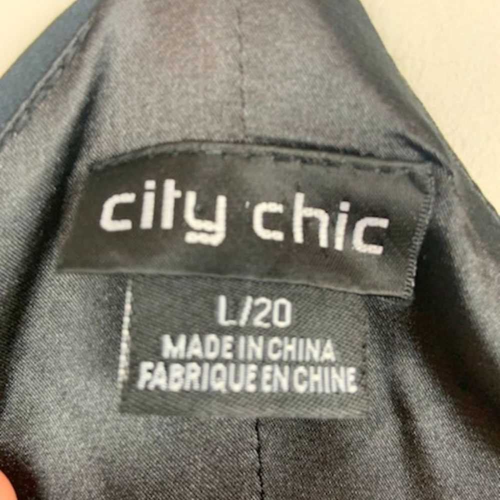 City Chic Black Ruffled Lily Sundress Size 20 - image 3