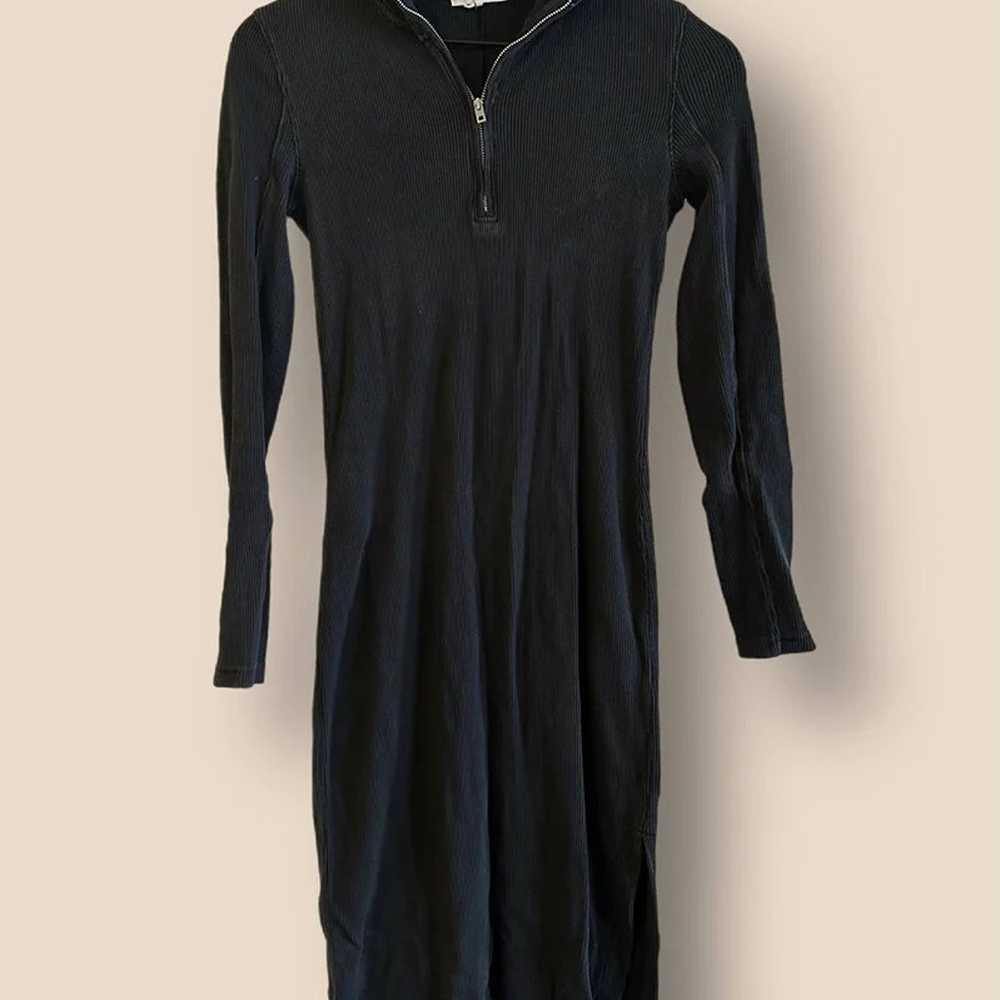 Rag & Bone Laila Zip Midi Dress Black Size XS - image 6