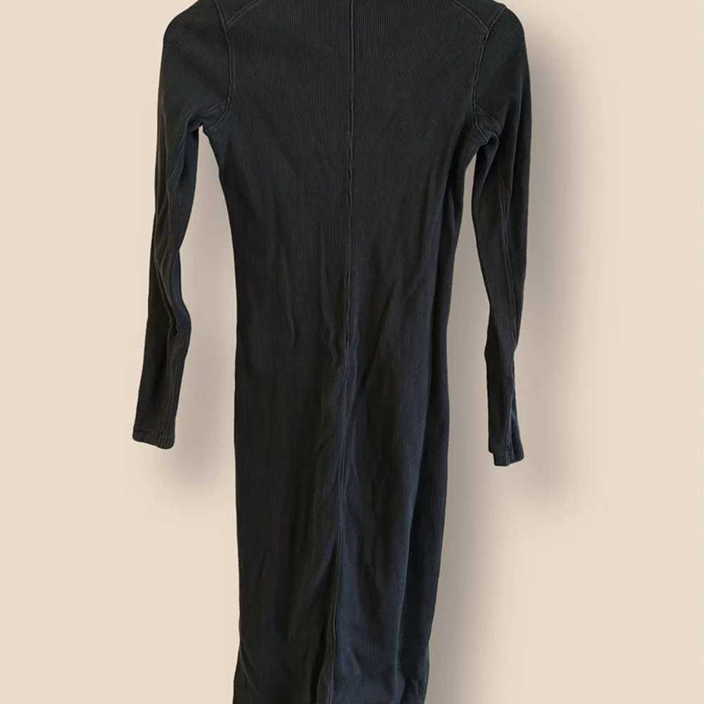 Rag & Bone Laila Zip Midi Dress Black Size XS - image 8