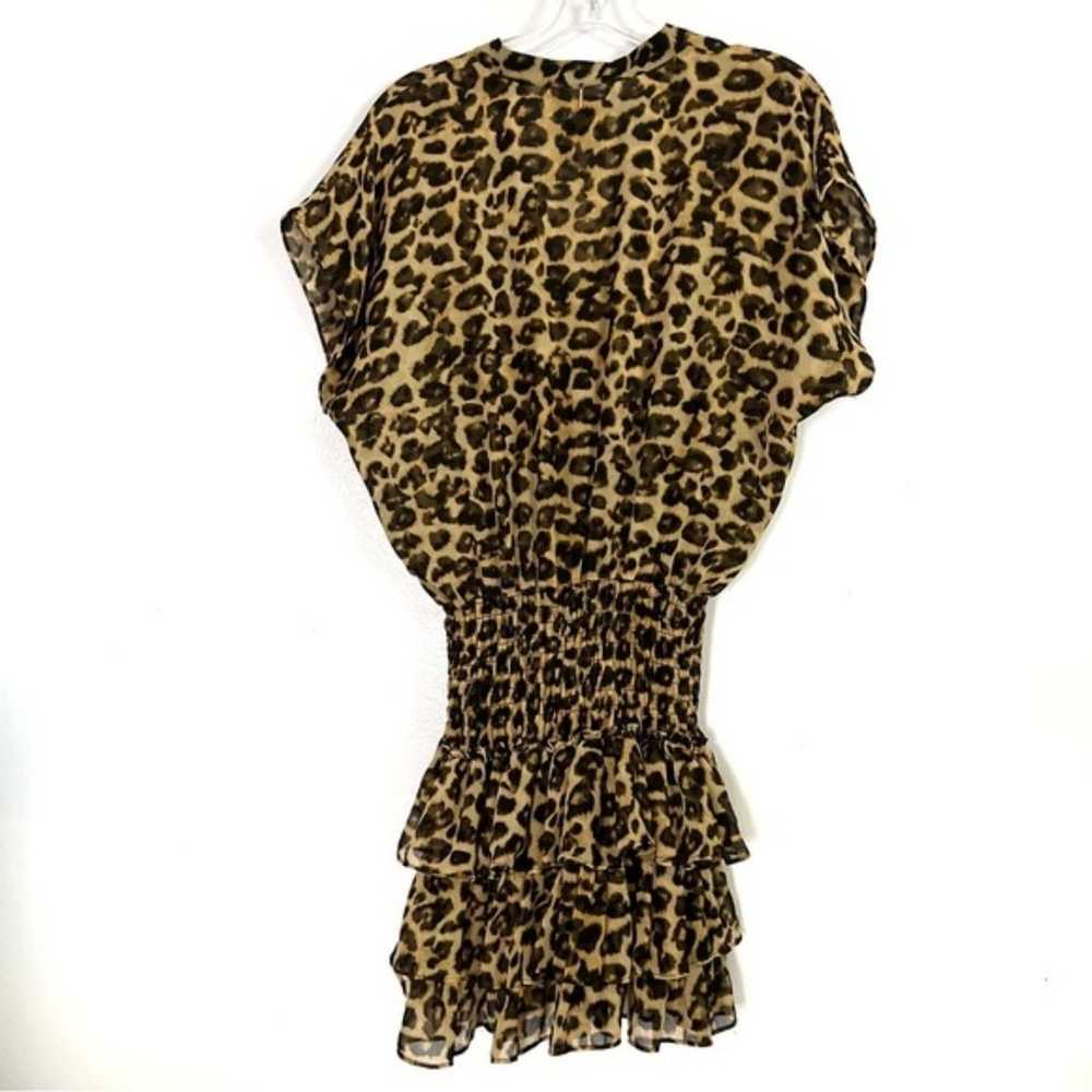 Misa Los Angeles Animal Print Eloisa Smocked Mini… - image 4