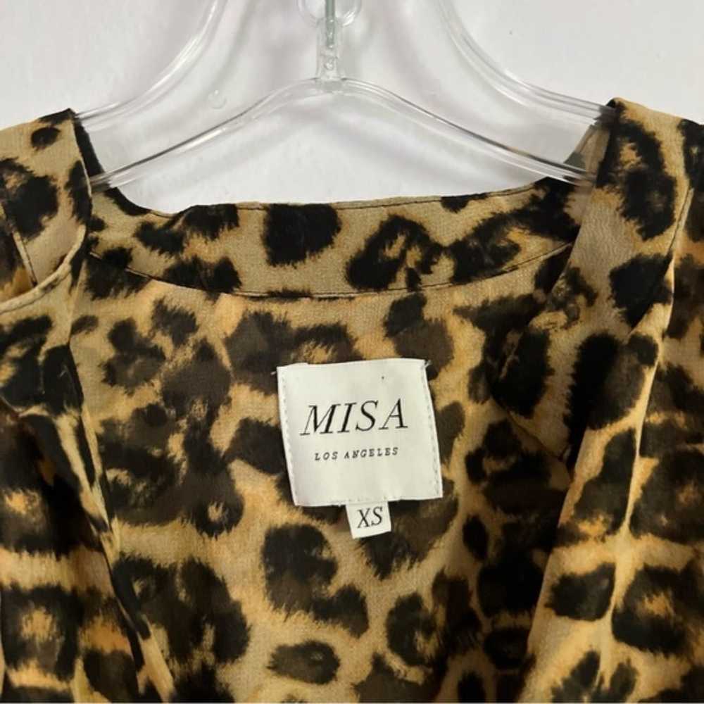 Misa Los Angeles Animal Print Eloisa Smocked Mini… - image 8