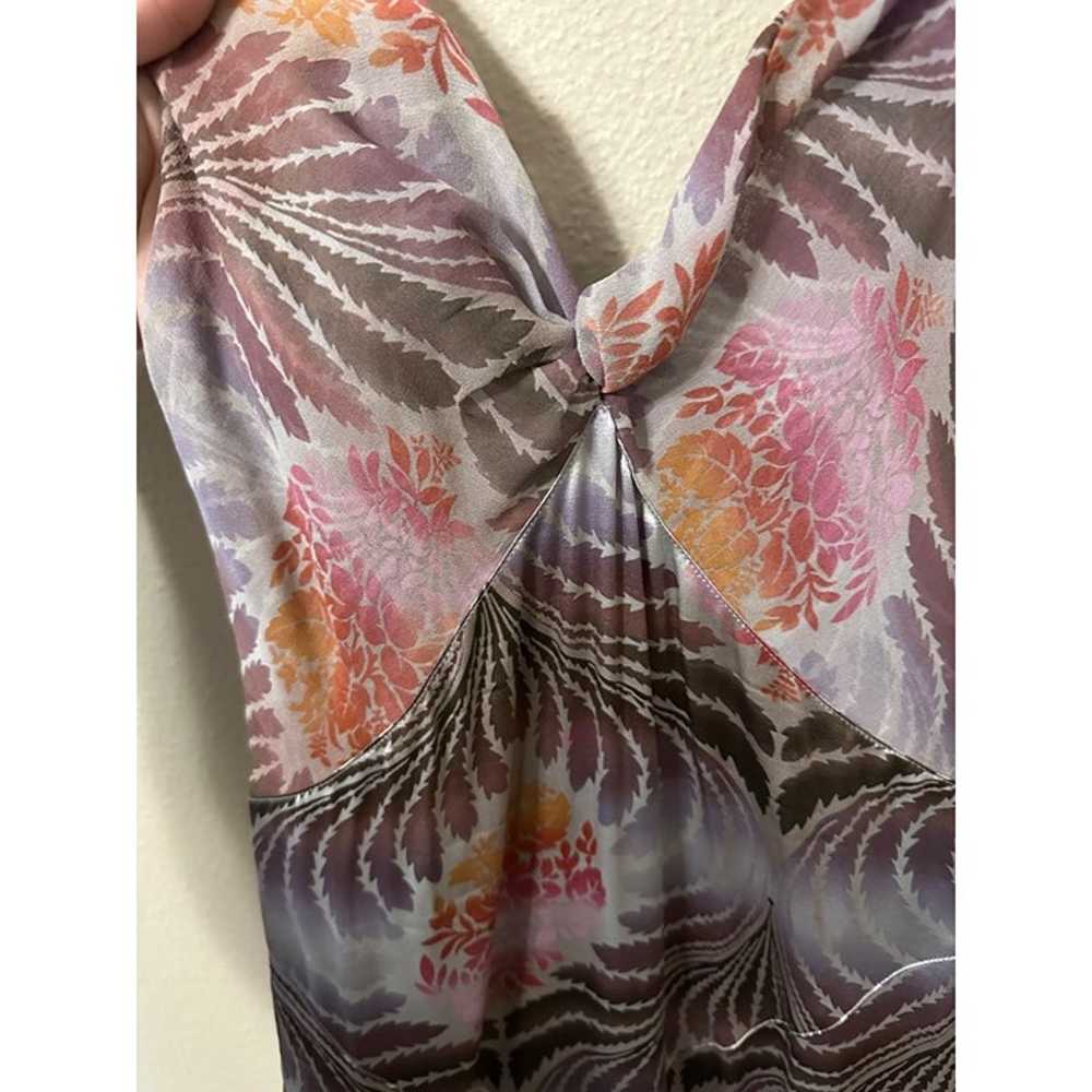 Diane Von Furstenberg Silk Patterned Flowy Midi D… - image 6