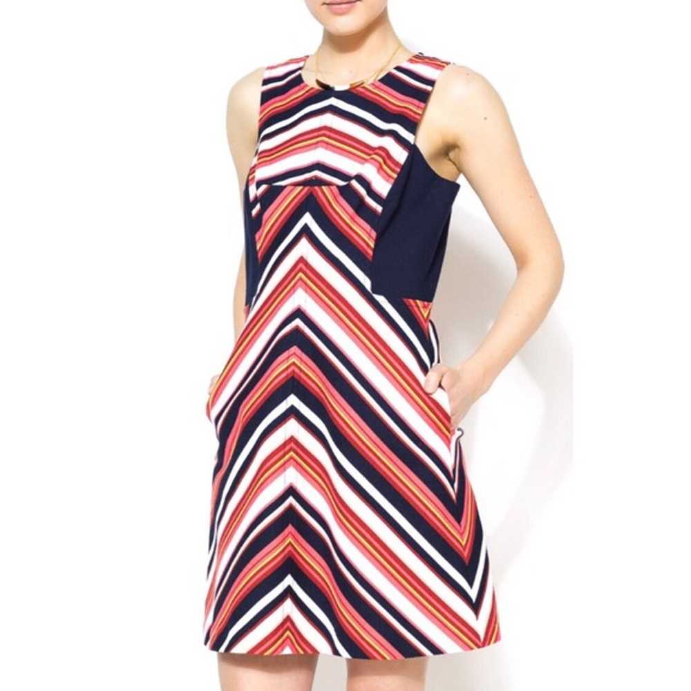 Trina Turk striped pink sheath dress - image 1