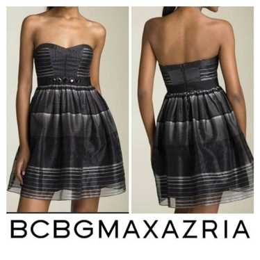 BCBG black ruffle dress