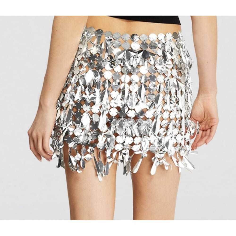 Paco Rabanne Vinyl mini skirt - image 3