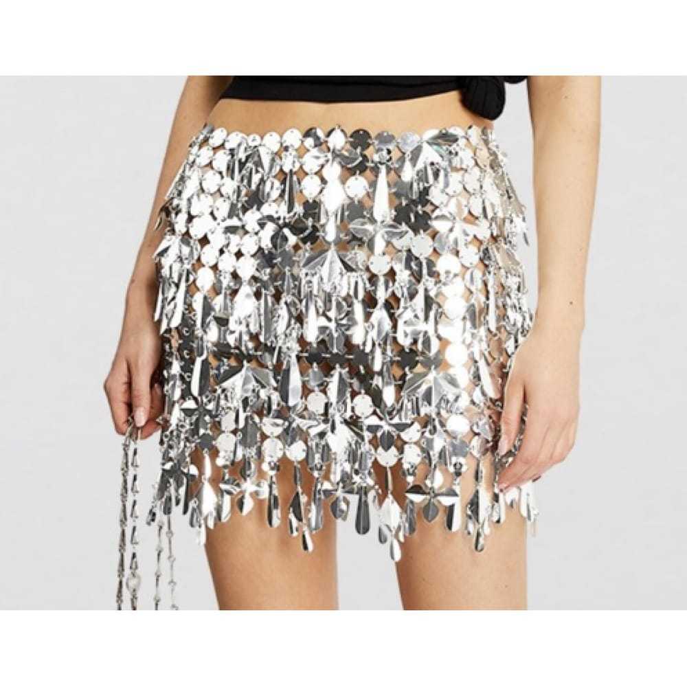 Paco Rabanne Vinyl mini skirt - image 4