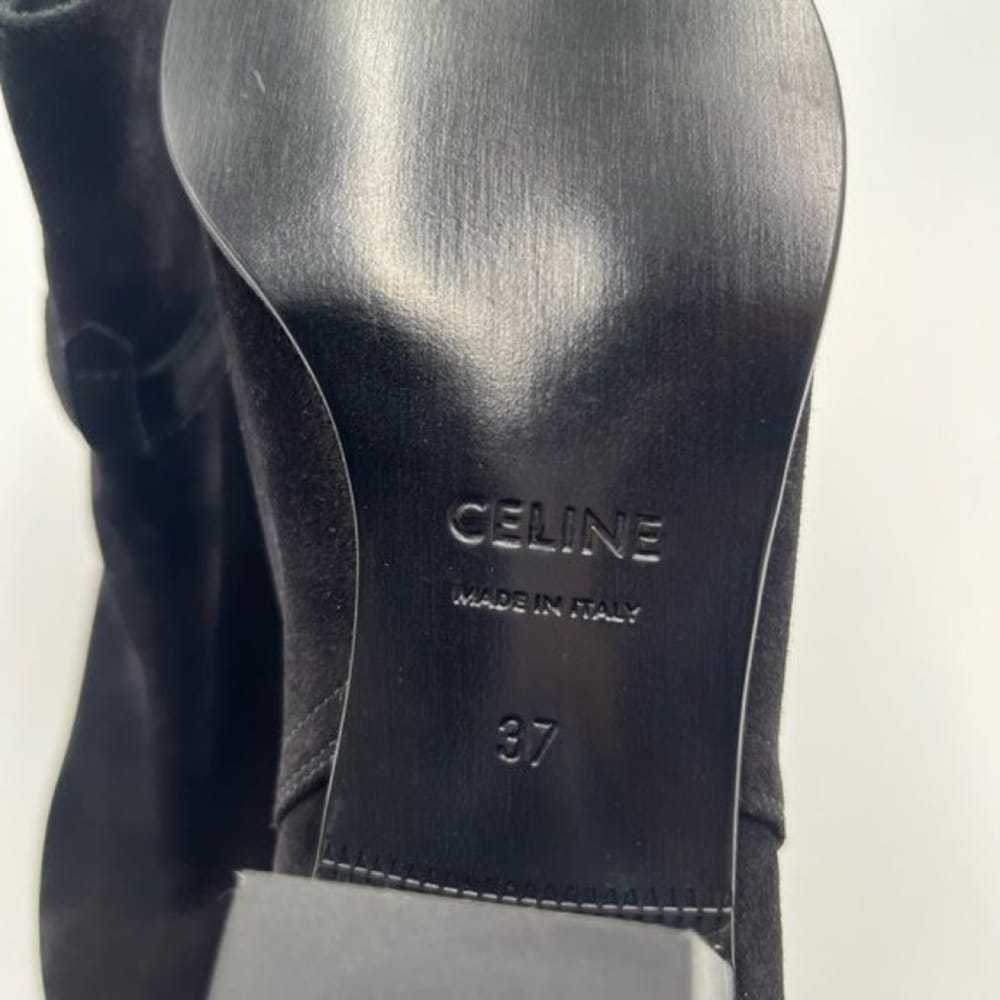 Celine Velvet ankle boots - image 5