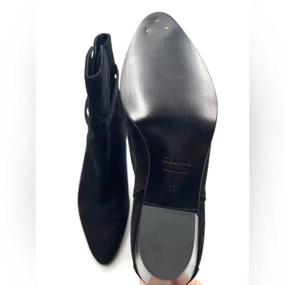 Celine Velvet ankle boots - image 6
