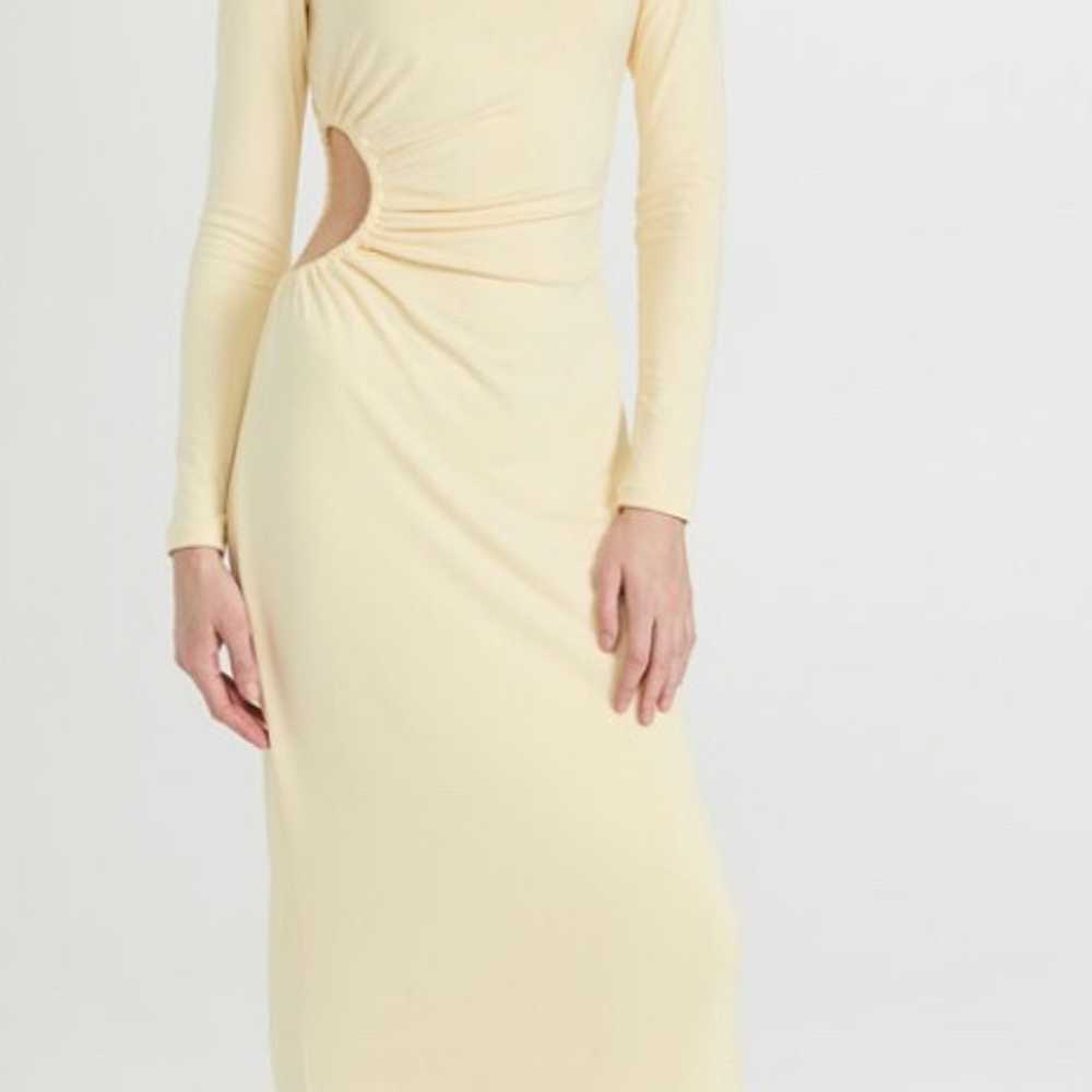 Significant other long cutout jersey liana dress … - image 2