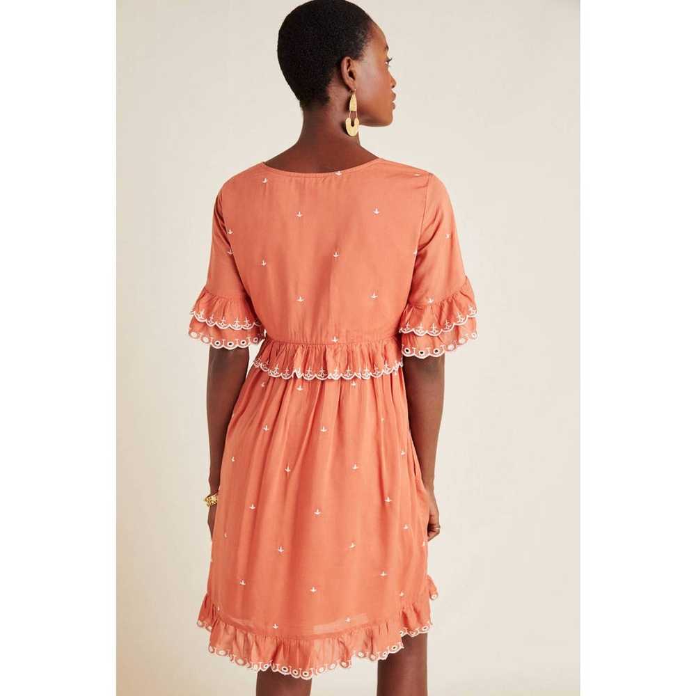 New Anthropologie Samia Ruffled Dress Size 6 Rust… - image 3
