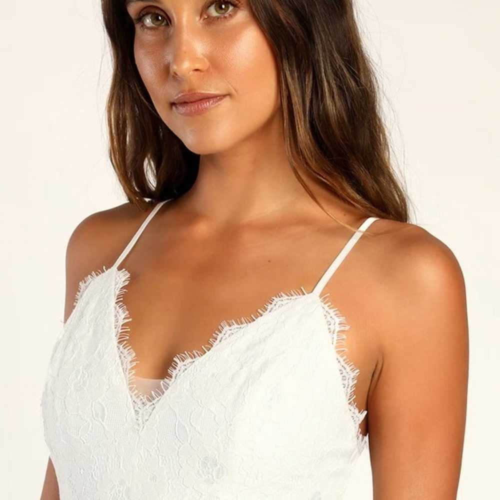 Today Until Forever White Lace Sleeveless Maxi Dr… - image 2