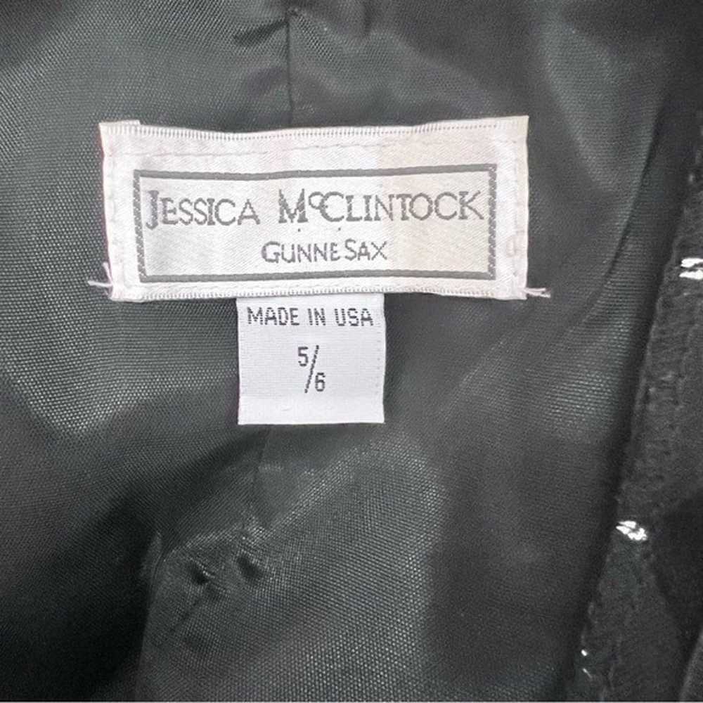 Jessica McClintock Gunne Sax Vintage 80s Prom Dre… - image 7