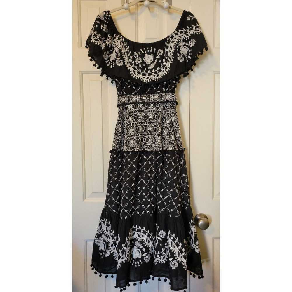 New Anthro Marisol Embroidered Dress - image 6