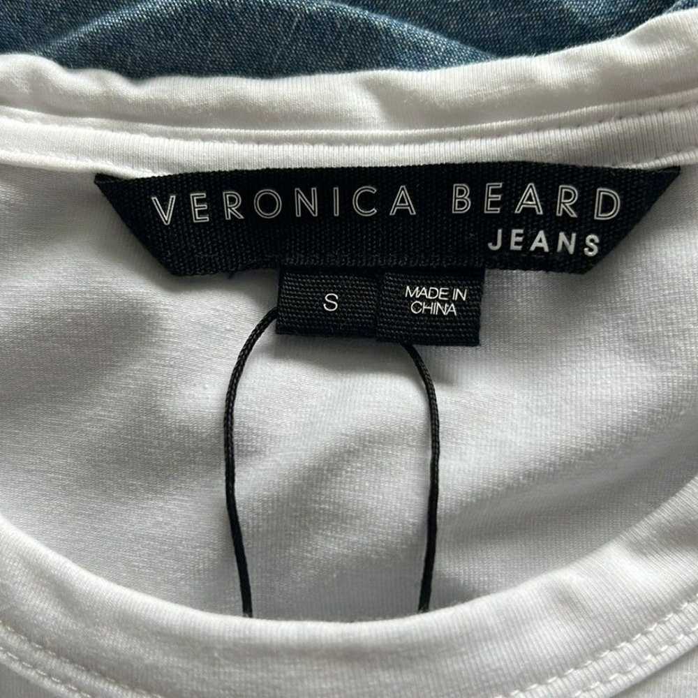 Veronica Beard Bari Mixed Media Dress In White & … - image 4