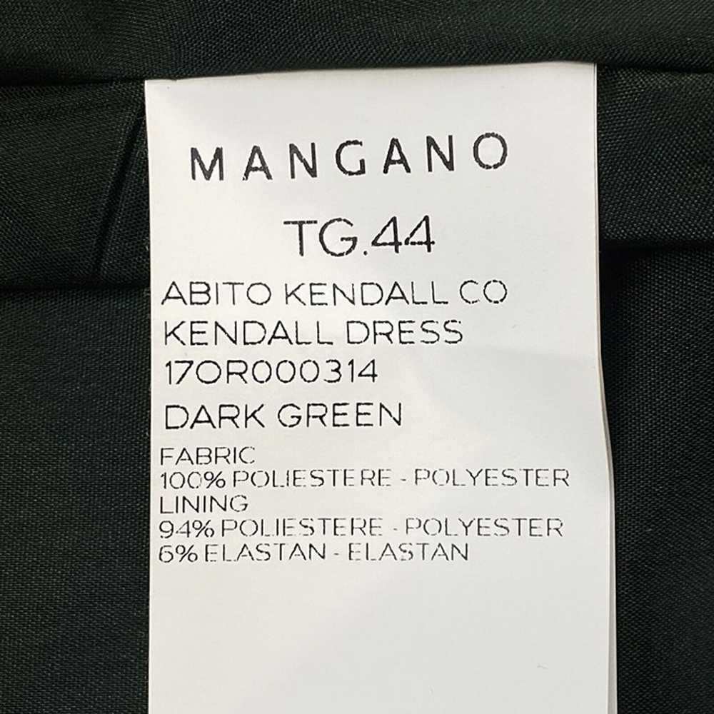 MANGANO Kendall Maxi Dress Sheer Bottom Dark Gree… - image 10