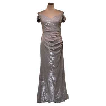Oleg Cassini Formal Maxi Dress Size 6 Rose Gold P… - image 1